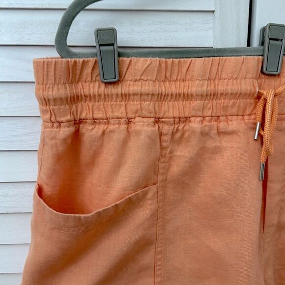 Athleta Cabo Linen Shorts Size 20  Pockets Drawstring Waist - Picture 4 of 9